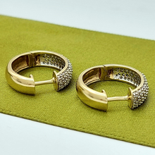 Load image into Gallery viewer, Ladies Earrings Yellow Gold 9ct (375,9K) Natural (0.75ct) Diamond Chip Earrings
