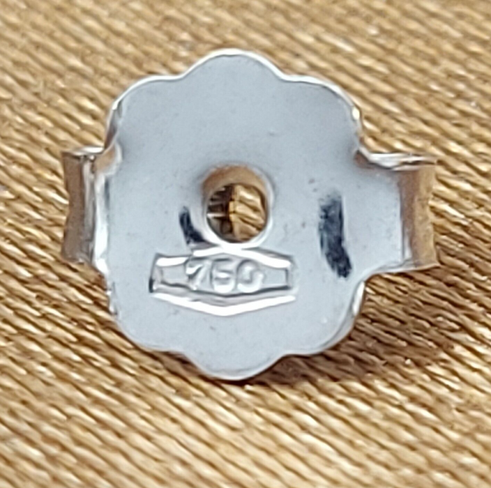 Ladies White Gold 18ct (750, 18K) Solid High Quality Love Knot Stud Earrings