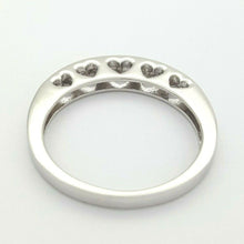 Load image into Gallery viewer, Ladies Ring 14ct (585, 14K) White Gold Natural (0.11ct) Diamond Heart Ring
