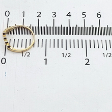 Load image into Gallery viewer, Ladies Ring 9ct (375, 9K) Yellow Gold &amp; Diamond Chip Wishbone Ring
