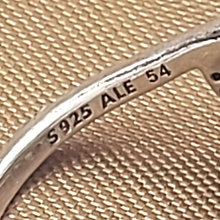 Load image into Gallery viewer, Ladies Ring Genuine Sterling Silver (925) RETIRED PANDORA Double Feather Ring
