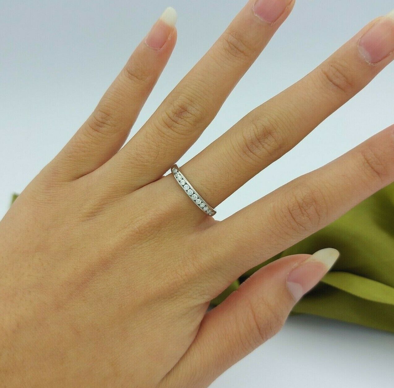 Ladies MHJ Ring 10ct 417 10K White Gold Natural Diamond 0.33ct Ba Aurecx