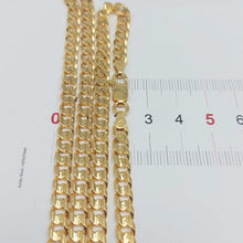 Load image into Gallery viewer, Ladies Yellow Gold 10ct (417, 10K) MHJ Solid Curb Link Chain Necklace
