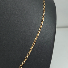 Load image into Gallery viewer, Ladies Necklace 9ct (375, 9K) High Quality Mariner Link Belcher Chain Necklace
