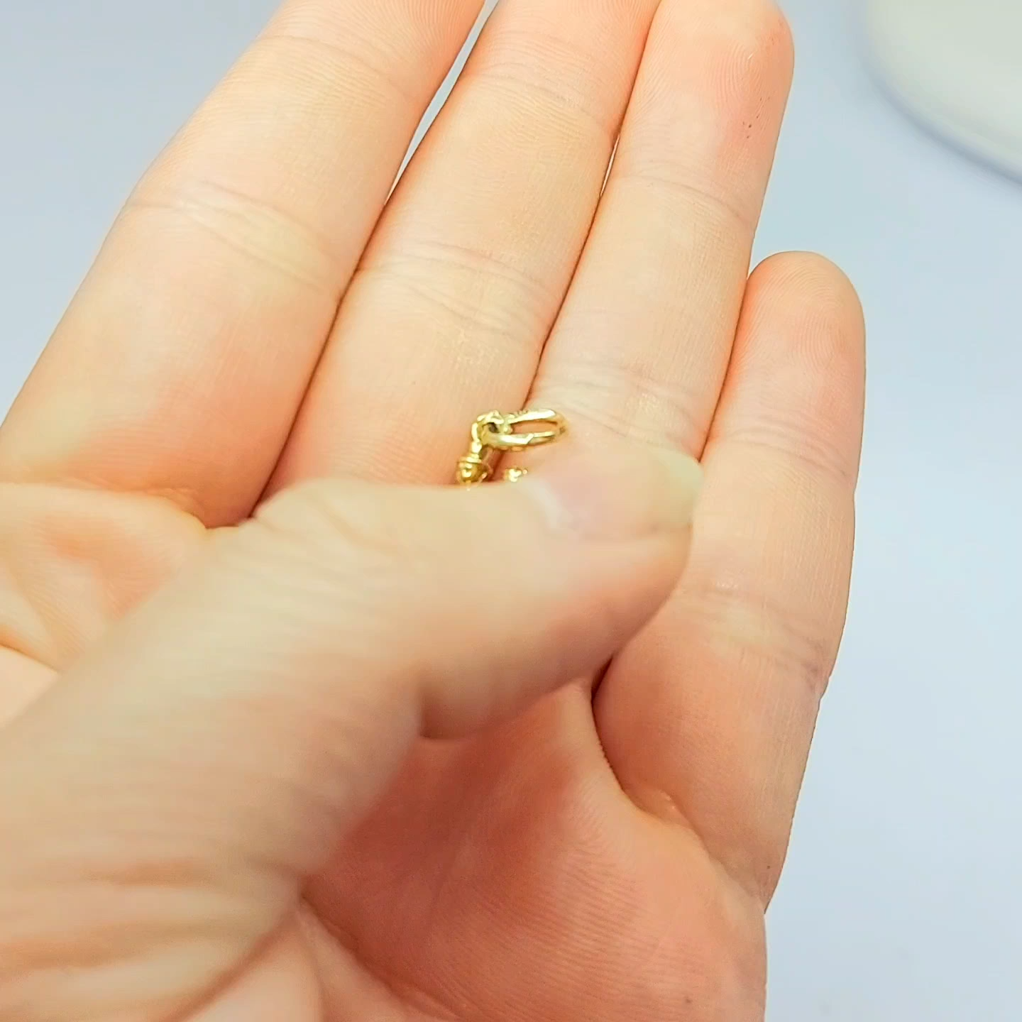 Ladies Pendant Yellow Gold 9ct (375,9k) Rare Married Bride and Groom Pendant
