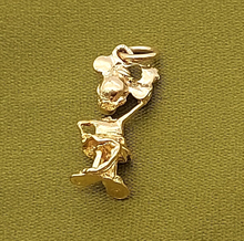 Load image into Gallery viewer, Unisex Solid Yellow Gold 9ct (375, 9K) Rare Minnie Mouse Pendant
