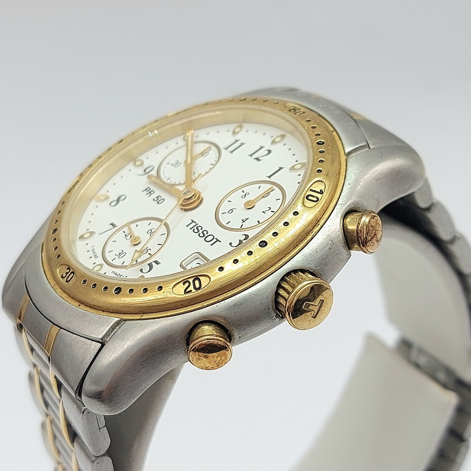 Men's Vintage Tissot Two-Toned Chronograph Swiss Watch