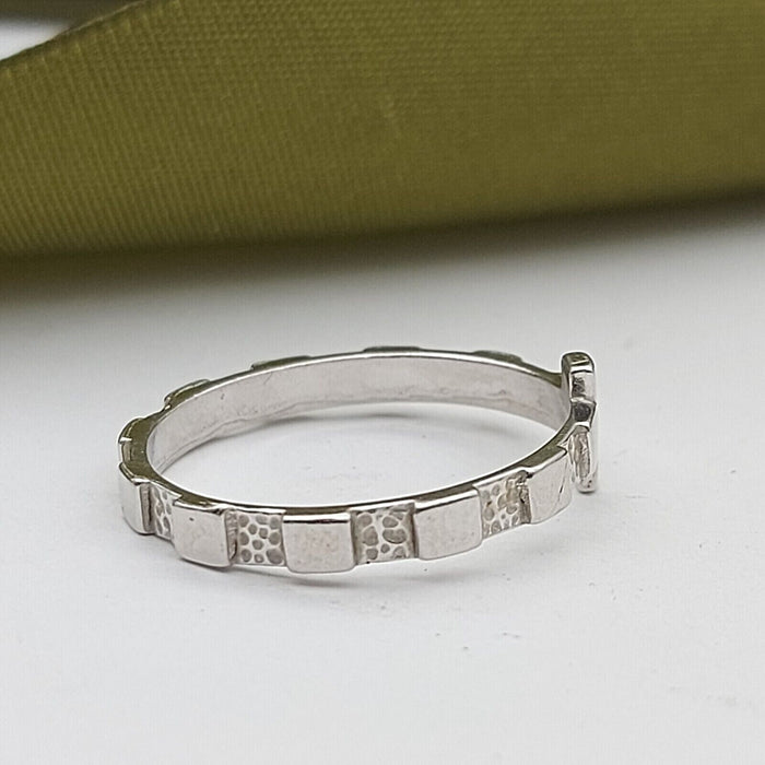 Unisex Ring Silver (925) Silver Cross Dress Ring