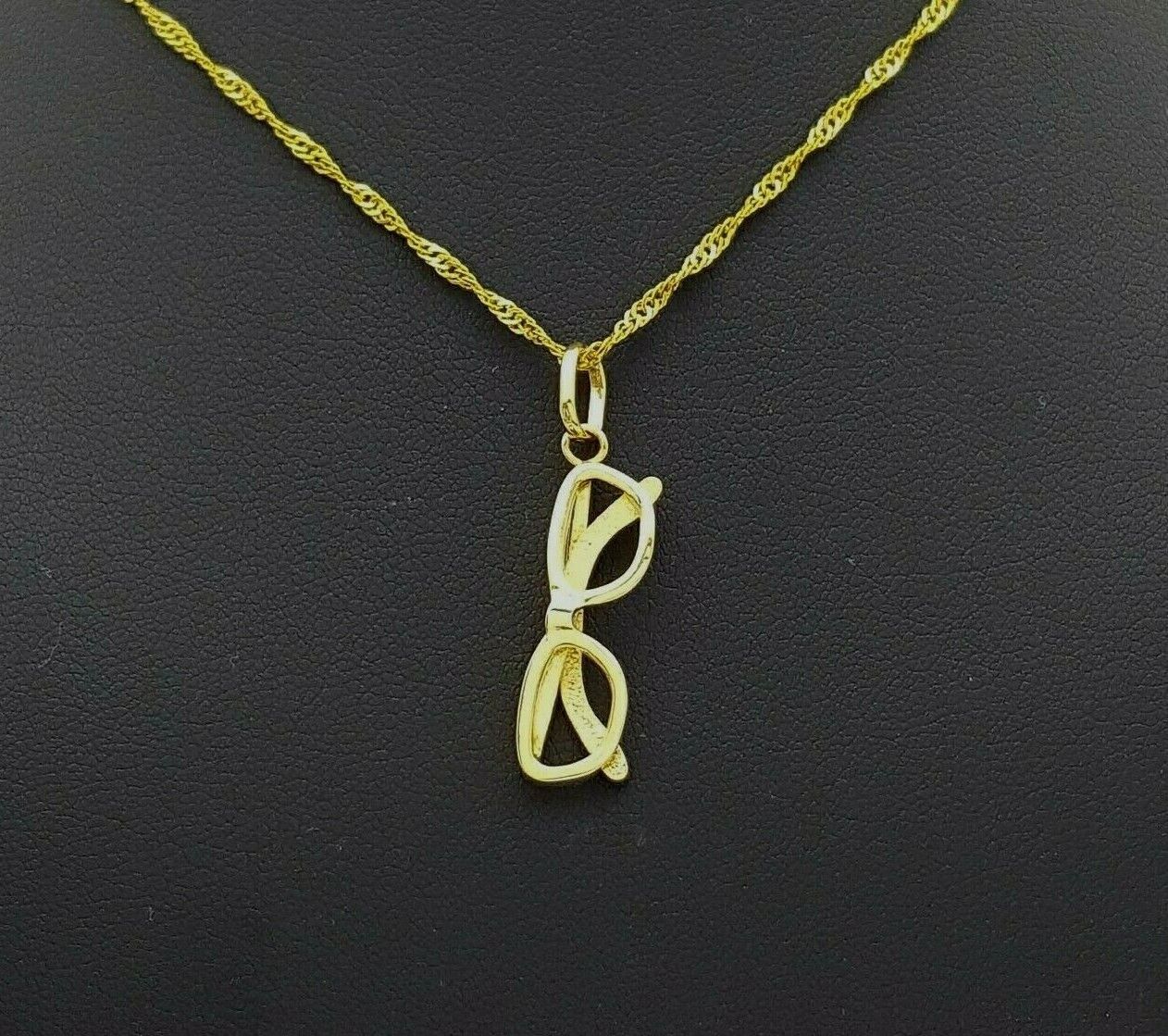 Ladies Pendant 9ct (375, 9K) Yellow Gold Sunglasses Pendant