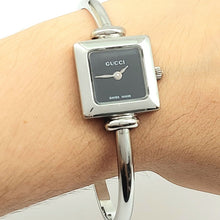 Load image into Gallery viewer, Ladies Gucci 1900L Stainless Steel Minimal Black Square Face Watch
