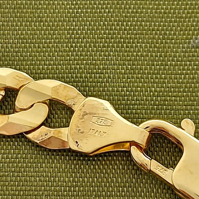 Ladies Necklace 9ct (375, 9K) Real Yellow Gold Chain Necklace