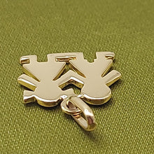 Load image into Gallery viewer, Ladies Yellow Gold 9ct (375, 9K) Rare Boy &amp; Girl Holding Hands Pendant
