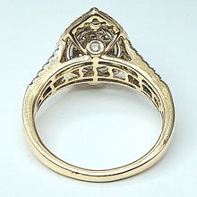 Load image into Gallery viewer, Ladies Yellow Gold 9ct (375, 9k) Teardop Engagement Diamond (1.39ct) Ring W/ Val

