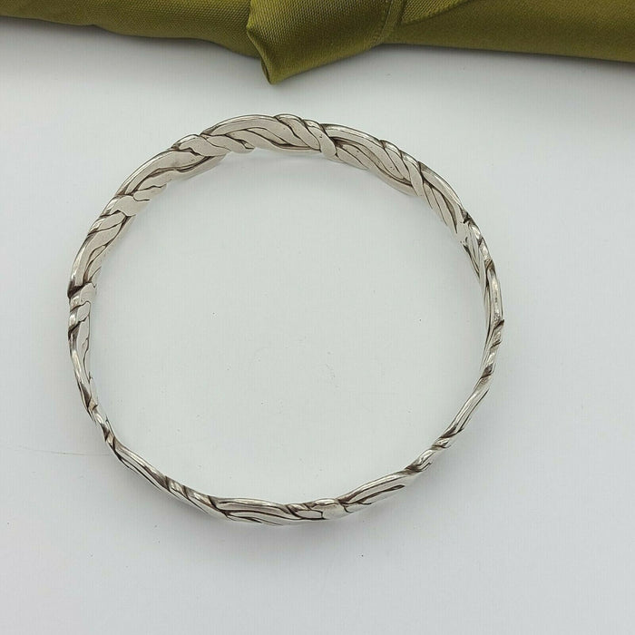 925 Sterling Silver Unique Patterned Bangle