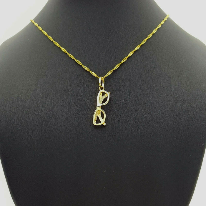 Ladies Pendant 9ct (375, 9K) Yellow Gold Sunglasses Pendant