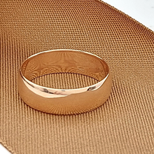 Load image into Gallery viewer, Antique Ladies 9ct (375, 9K) Rose Gold Wide Wedding Cigar Band Ring
