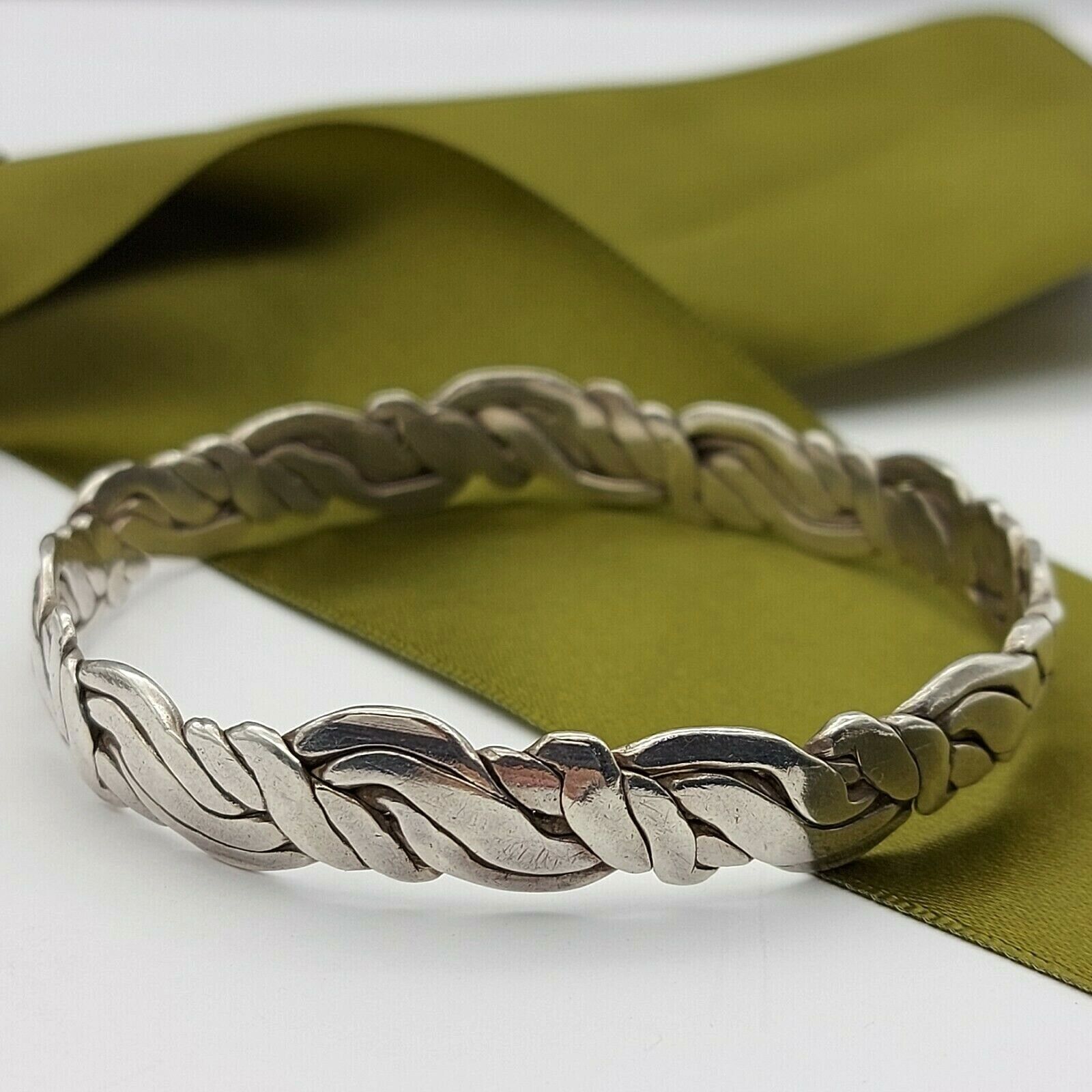 925 Sterling Silver Unique Patterned Bangle