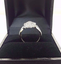 Load image into Gallery viewer, Ladies Ring 9ct (375, 9K) Yellow &amp; White Gold Diamond Shape Design Ring
