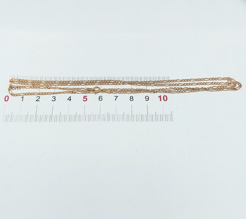 Ladies Italian Yellow Gold 9ct (375,9K) Solid High Quality Figaro Chain