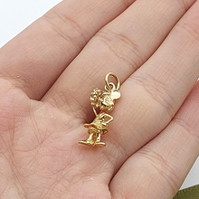 Load image into Gallery viewer, Unisex Solid Yellow Gold 9ct (375, 9K) Rare Minnie Mouse Pendant
