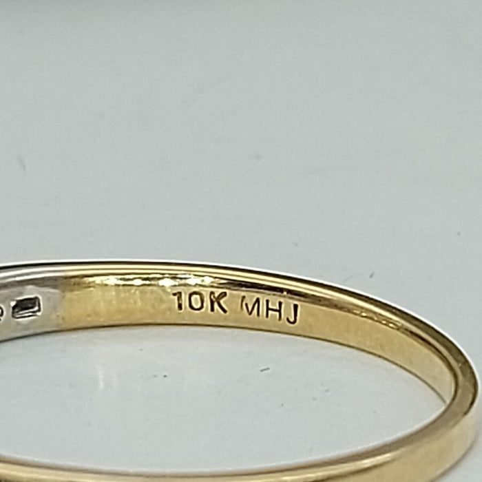 Ladies MHJ Ring 10ct (417, 10K) Yellow Gold Diamond (15pts) Dress Ring