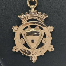 Load image into Gallery viewer, Ladies Pendant 9ct (375, 9K) Rose Gold Shield Pendant
