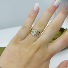 Load image into Gallery viewer, Ladies Ring 9ct (375, 9K) Yellow Gold Natural Diamond (10pts) Dress Ring
