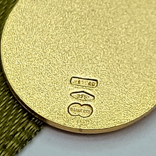Load image into Gallery viewer, Unisex Pendant Yellow Gold 9ct (375,9k) Religious St Christopher Circle Pendant
