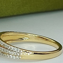 Load image into Gallery viewer, Ladies Ring 14ct (585, 14K) Yellow Gold Sapphire &amp; Diamond Dress Ring
