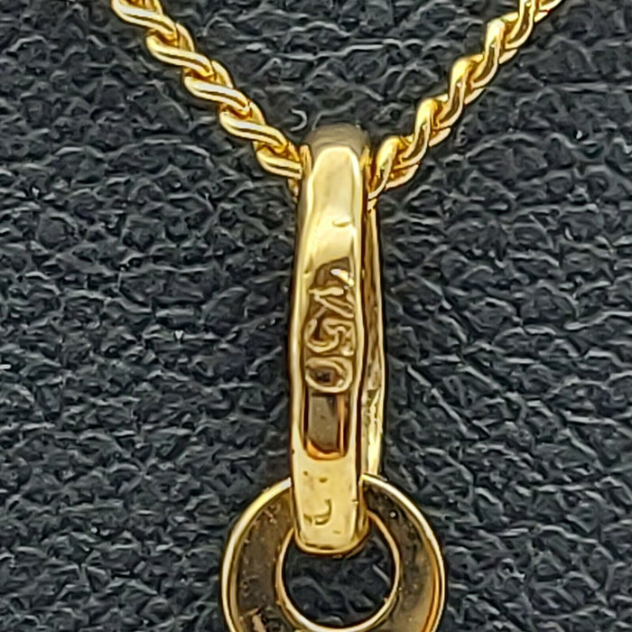 Ladies Pendant 18ct (750, 18K) Yellow Gold 'B' Plain Pendant