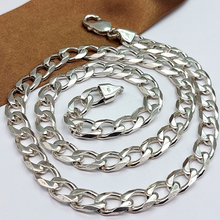 Load image into Gallery viewer, Unisex Sterling Silver (925) Solid High Quality Curb Chain Necklace
