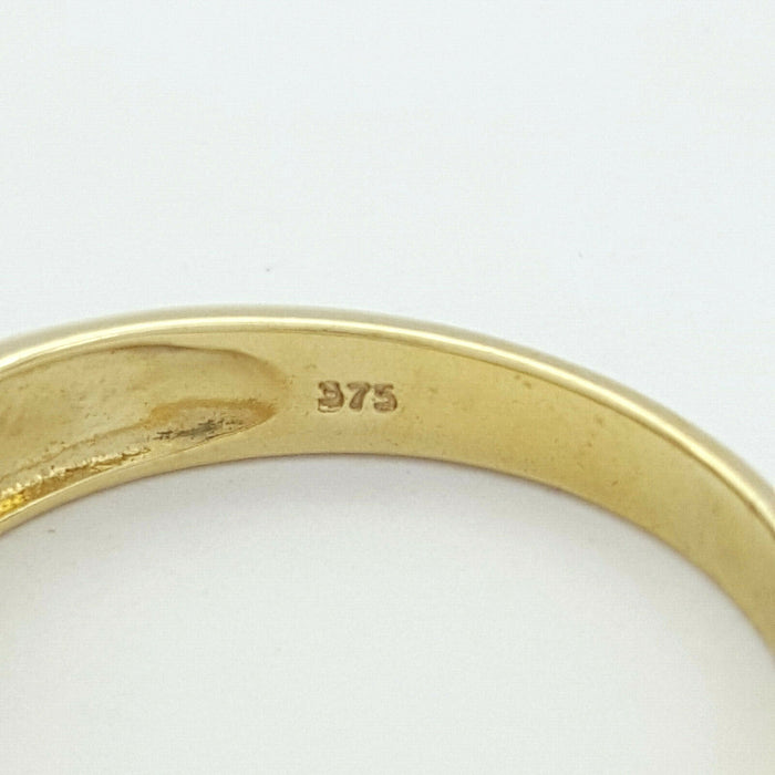 Ladies Ring 9ct (375, 9K) Yellow Gold (0.50ct) Round Natural Diamond Dress Ring
