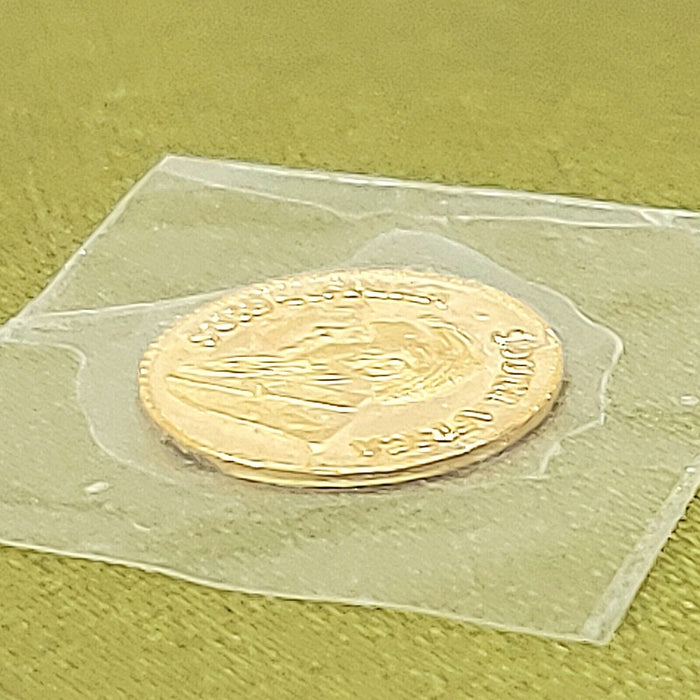 Unisex Yellow Gold 10k (417, 10K) Rare Mini Krugerrand Collectors Coin