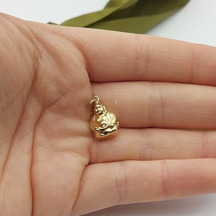 Unisex Pendant 9ct (375, 9K) Yellow Gold Buddha Pendant
