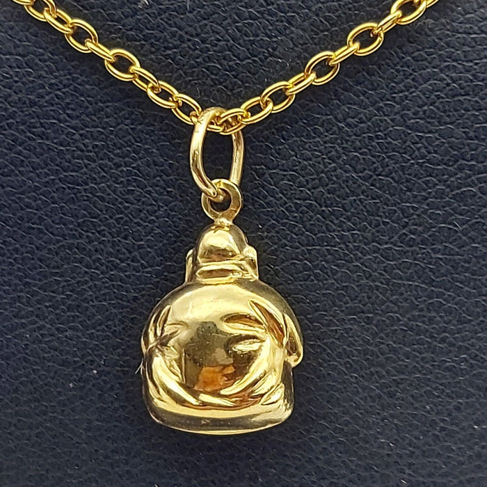 Unisex Pendant 9ct (375, 9K) Yellow Gold Buddha Pendant