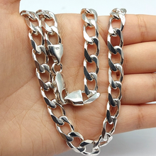 Load image into Gallery viewer, Unisex Sterling Silver (925) Solid High Quality Curb Chain Necklace
