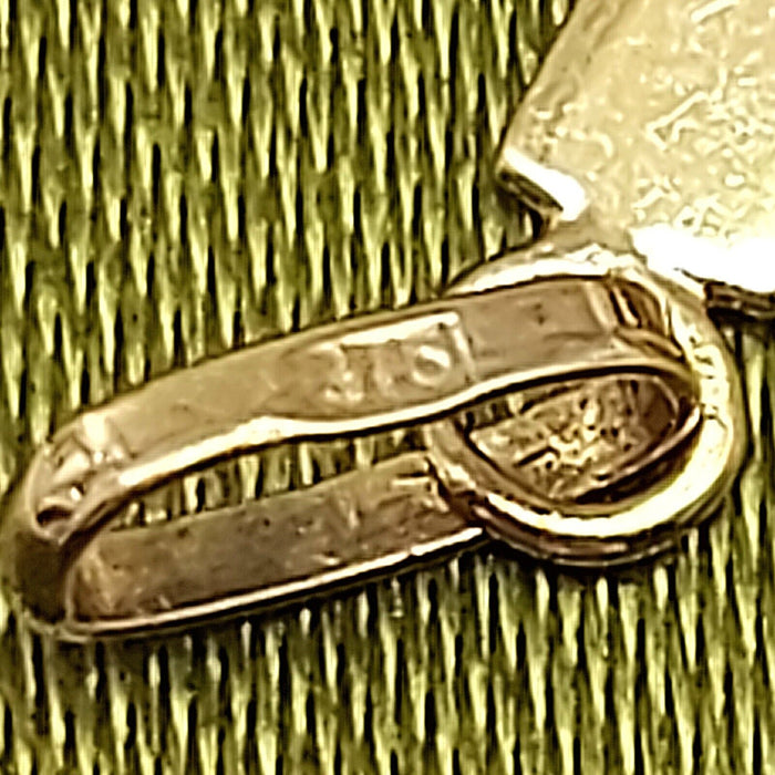 Ladies Yellow Gold 9ct (375, 9K) Italian Starburst Diamond Cut Cross Pendant