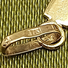 Load image into Gallery viewer, Ladies Yellow Gold 9ct (375, 9K) Italian Starburst Diamond Cut Cross Pendant
