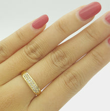 Load image into Gallery viewer, Ladies Ring 9ct (375, 9K) Yellow Gold (0.50ct) Round Natural Diamond Dress Ring
