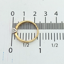 Load image into Gallery viewer, Ladies Ring 9ct (375, 9K) Yellow Gold Diamante Engagement Ring
