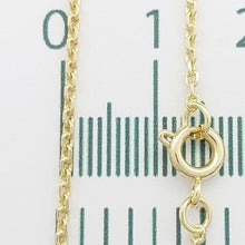 Load image into Gallery viewer, Ladies Necklace 14ct (585,14K) Yellow Gold Diamante Circle Pendant Necklace
