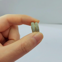 Load image into Gallery viewer, Ladies Earrings Yellow Gold 9ct (375,9K) Natural (0.75ct) Diamond Chip Earrings
