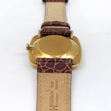 Load image into Gallery viewer, Unisex 18ct (750, 18K) Solid Yellow Gold Vintage IWC Swiss Watch w Leather Strap
