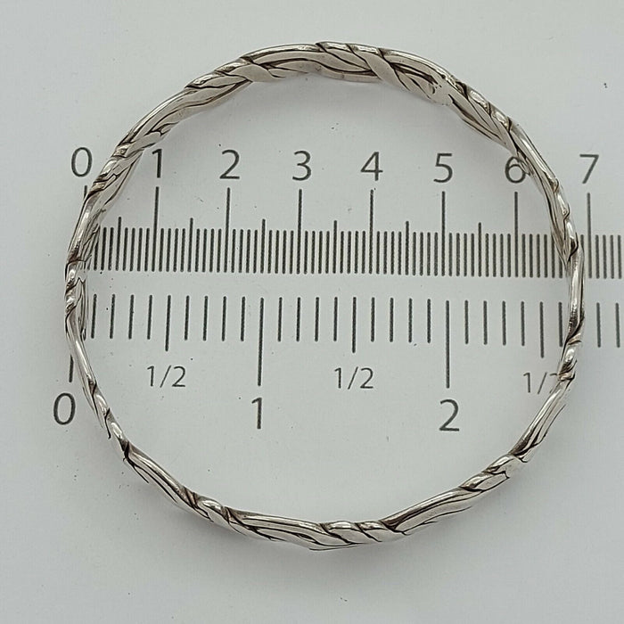 925 Sterling Silver Unique Patterned Bangle