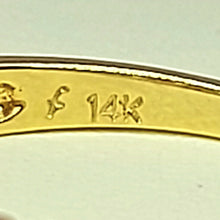 Load image into Gallery viewer, Ladies Yellow Gold 14ct (585,14K) High Quality Solid Diamantes Princess Cut
