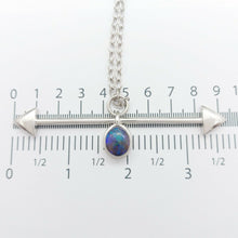 Load image into Gallery viewer, Ladies Necklace 925 Silver Anchor Chain with Opal Arrow Pendant Necklace
