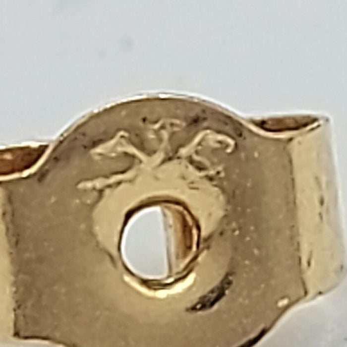 Ladies Earrings Yellow Gold 9ct (375,9k) Solid Natural Peridot Triangle Studs