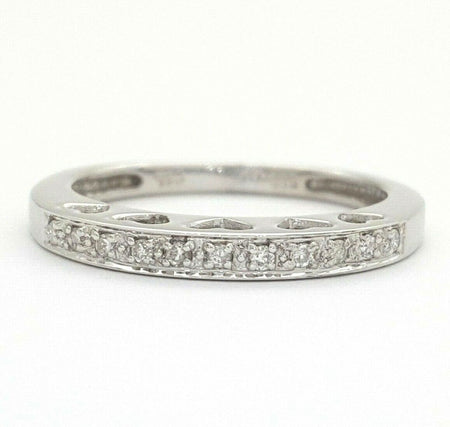 Ladies Ring 14ct (585, 14K) White Gold Natural (0.11ct) Diamond Heart Ring