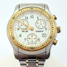 Load image into Gallery viewer, Men&#39;s Vintage Tissot Two-Toned Chronograph Swiss Watch
