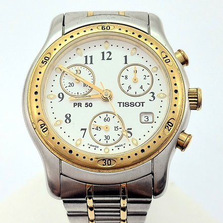 Men's Vintage Tissot Two-Toned Chronograph Swiss Watch